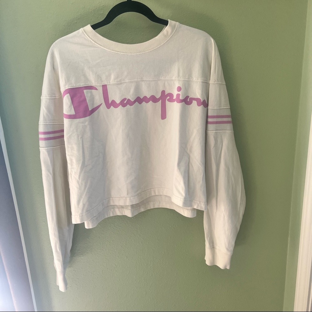 Champion long sleeved crop top